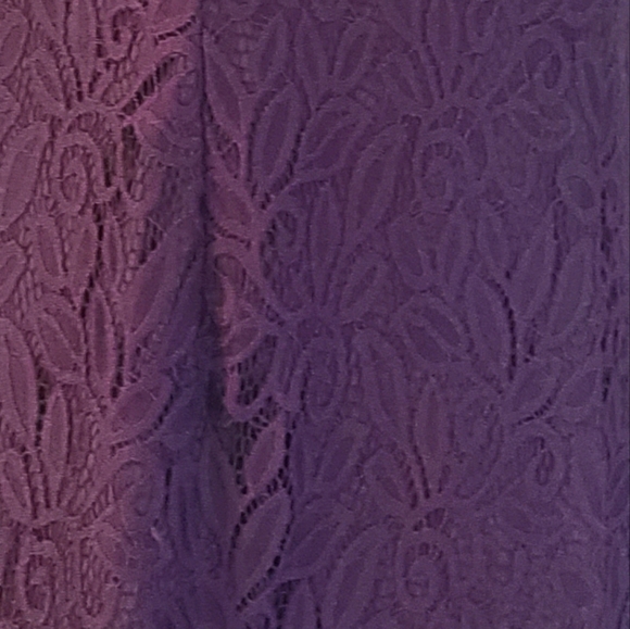 Roz & Ali 10P Purple Coctail Dress - Picture 4 of 4